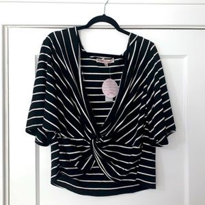 Black and white stripped top